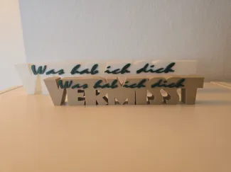 Aufsteller "Was hab ich dich vermisst"