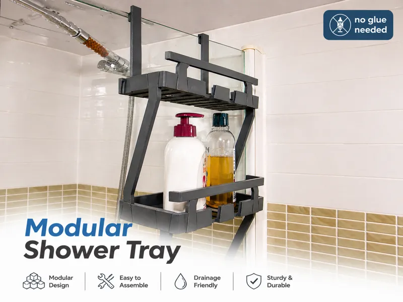 Modular Shower Tray with Drop Protection
