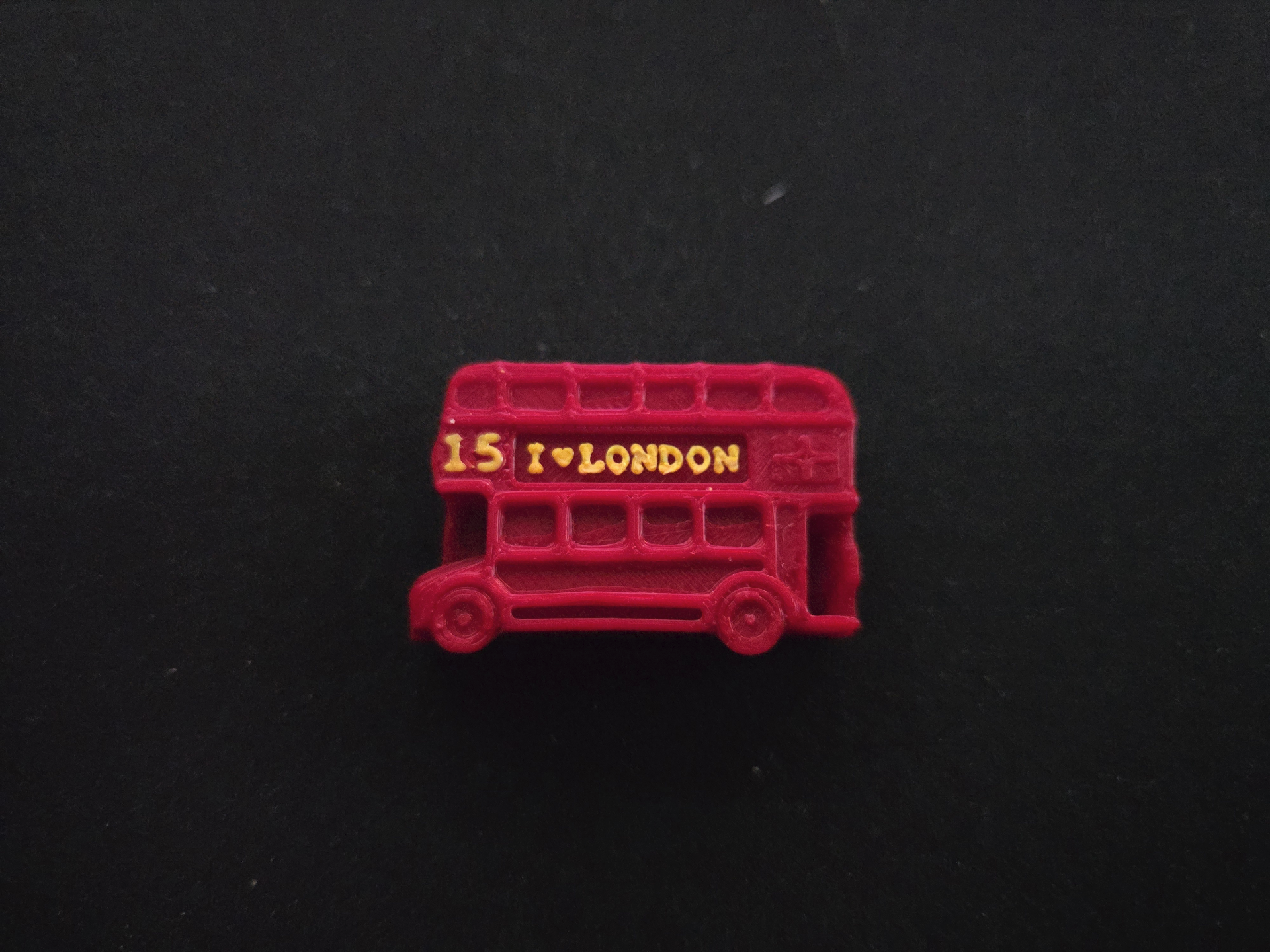 I love London double decker bus - fridge magnet