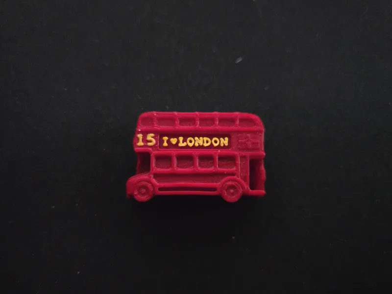 I love London double decker bus - fridge magnet