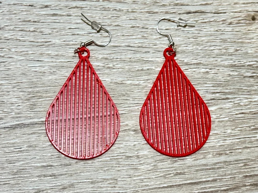 Boucle D'oreille Goutte D'eau Acier Inoxydable makerworld.com