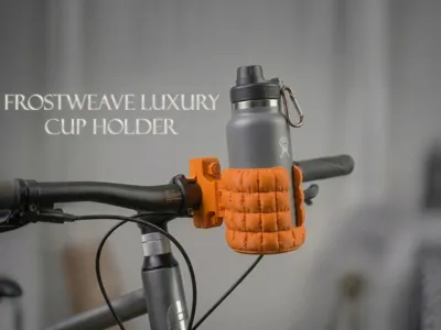 FrostWeave Luxury Cup Holder – Bike & Desk Mount
