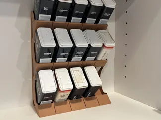 Spice rack for Kroger style rectangular containers