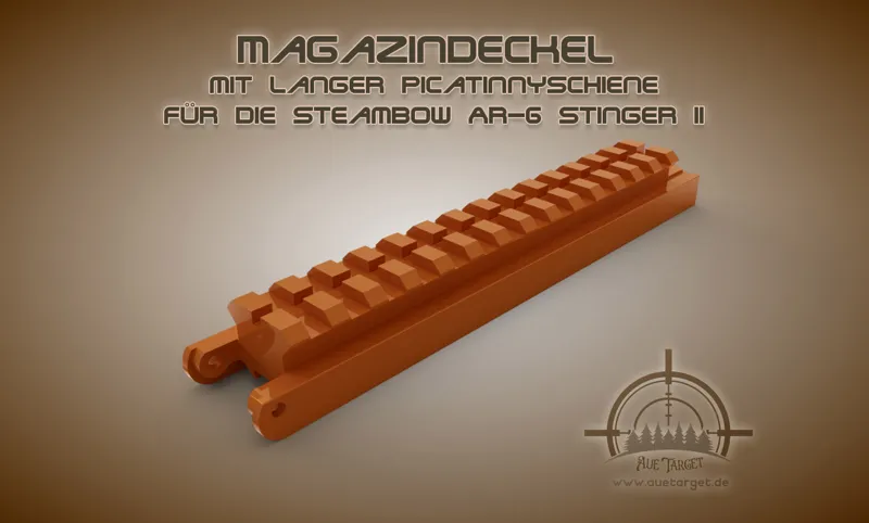 Stinger 2 magazine cover with long Picatinny rail | Magazindeckel mit langer Picatinnyschiene