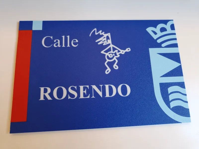 Rosendo Street sign - Calle Rosendo (Leganes)