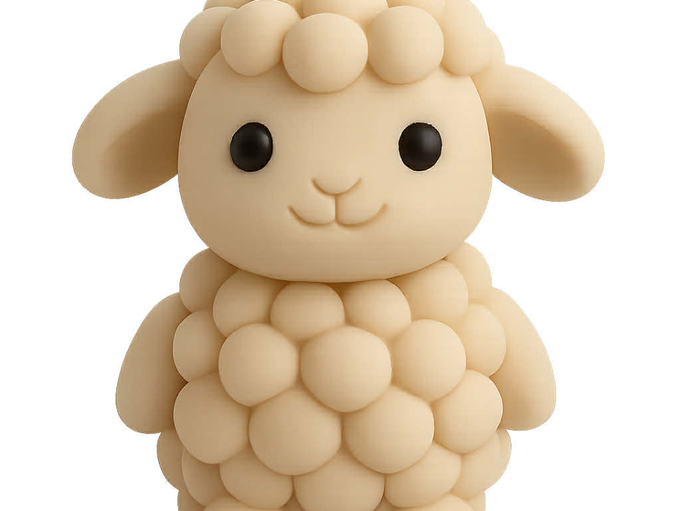 Bubble‑Wool Sheep – Cute Easter Figurine