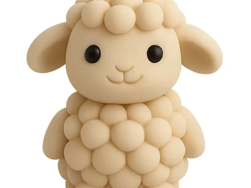 Bubble‑Wool Sheep – Cute Easter Figurine