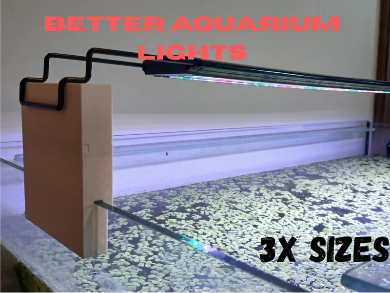 6mm aquarium light riser (modular design)