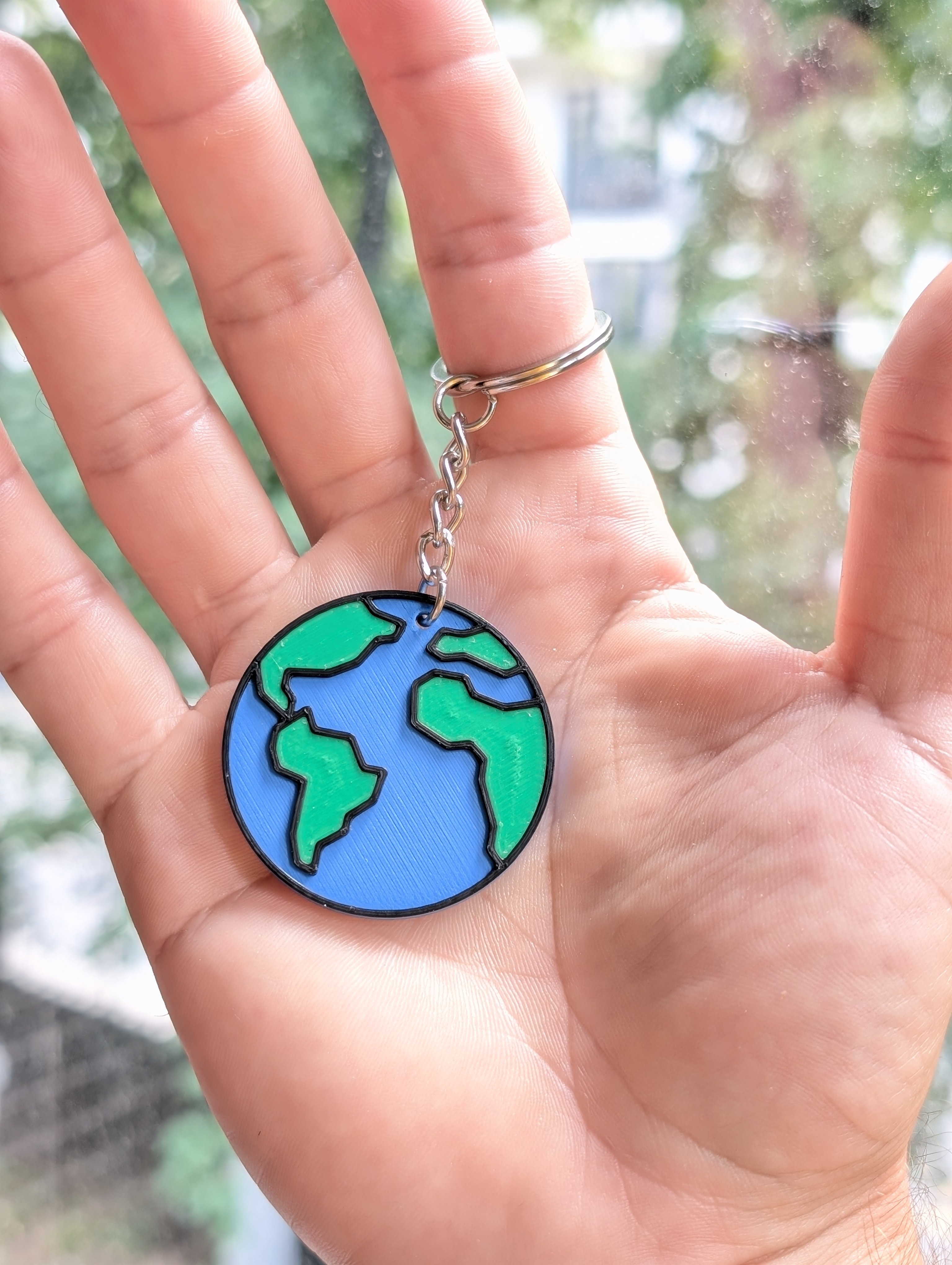 Miniatura 2 do modelo 3D Earth - Keychain