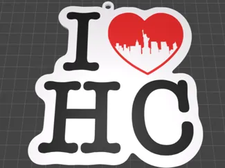 I Love HackClub KeyChain