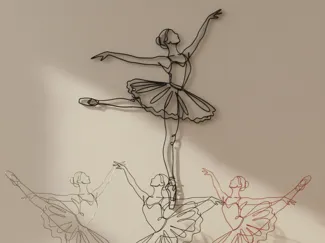 Ballerina - The Dancer - 2d home decor