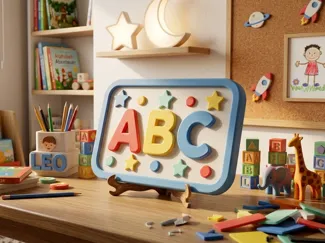 Deko-Schild „ABC“ für Kinderzimmer