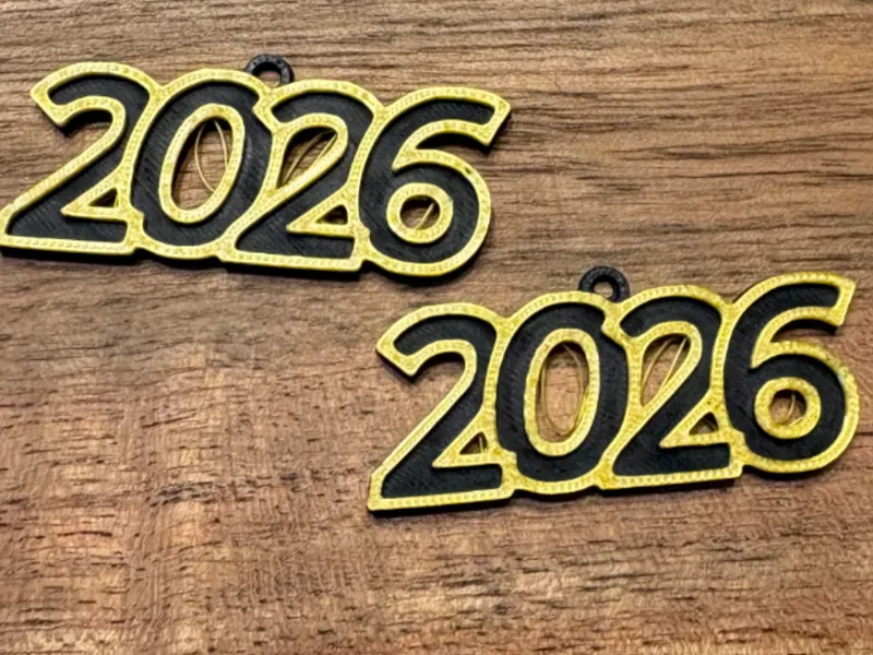 Happy New Year 2026 Earrings