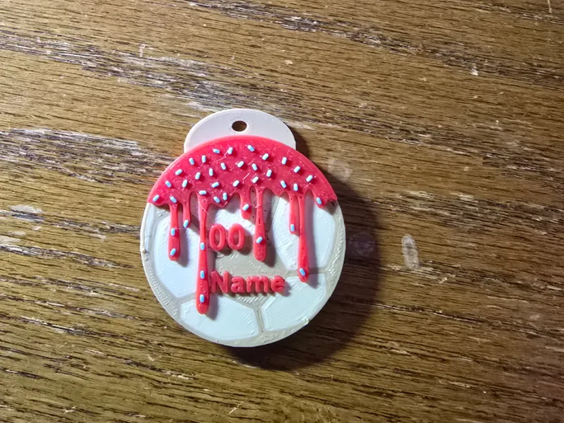 soccer ball tag/drip tag