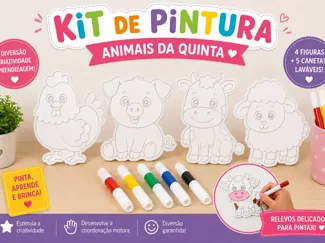 Farm Animals Paint Kit – 4 Cute Animals
