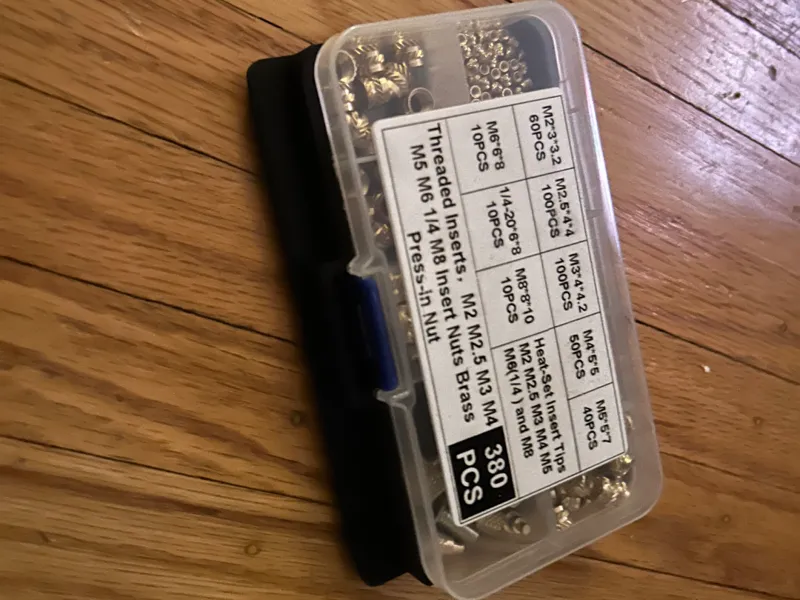 Fitted gridfinity storage for Small part case 