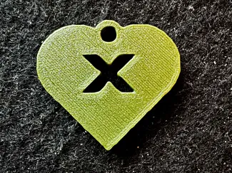 Keychain Heart X 