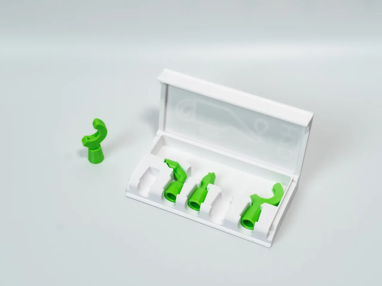 H2D / H2S Super Lube Applicator Caps + Box view 3