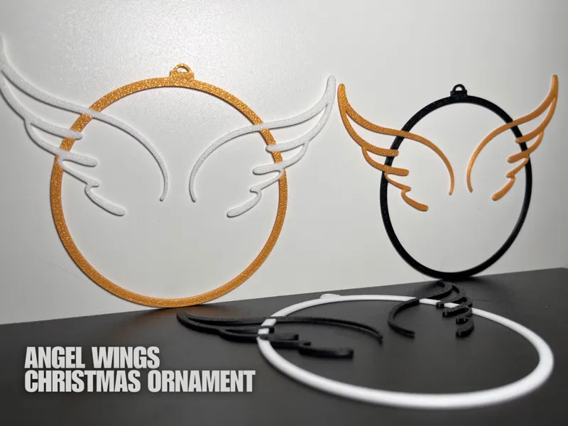 Angel Wings Christmas Ornament