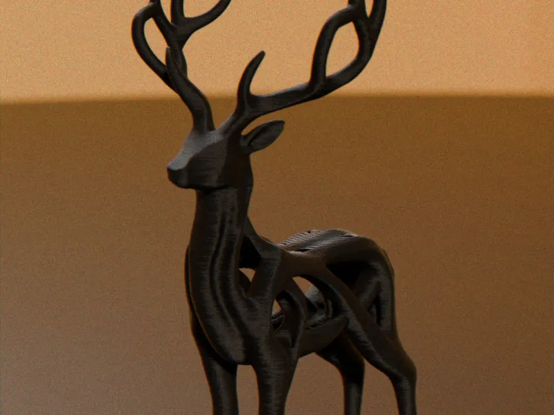 The Hollow Stag | Futuristic Organic Sculpture