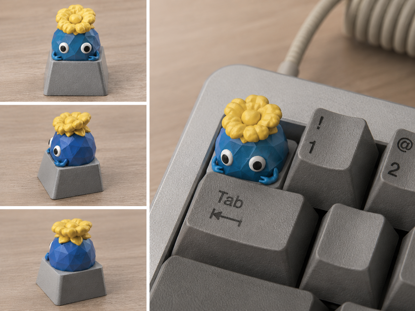 冰皮鍵帽 / keycap ice pikmin
