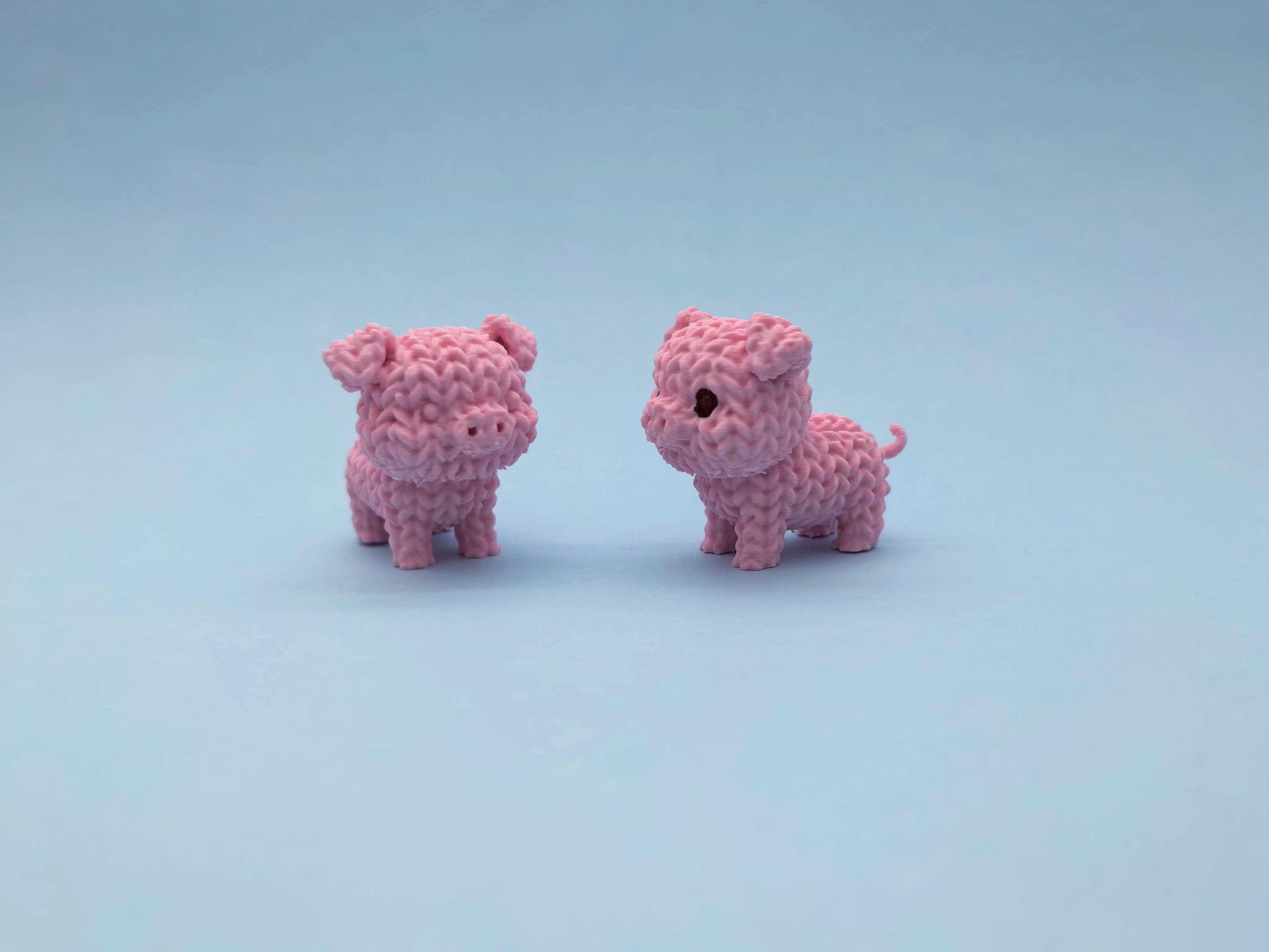 Miniatura 2 do modelo 3D 针织可爱小猪