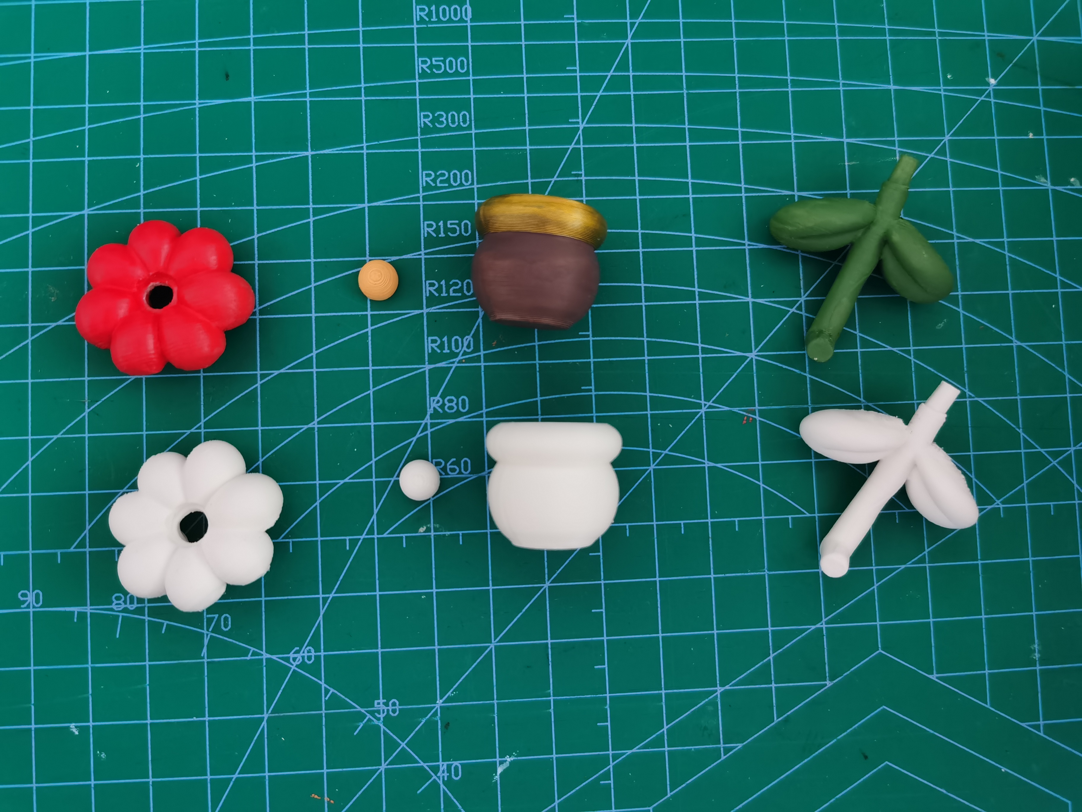 Miniatura 2 do modelo 3D 可爱QQ小花（NO AMS）