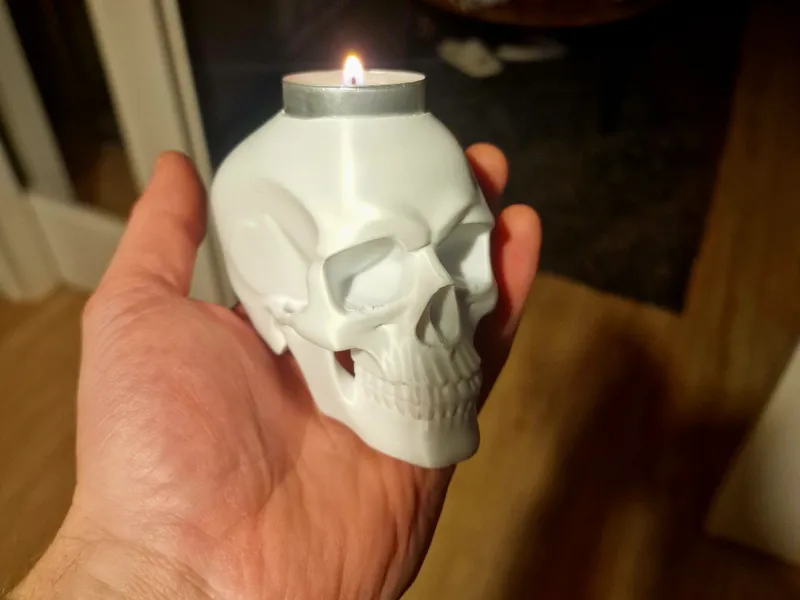 Totenkopf Teelicht
