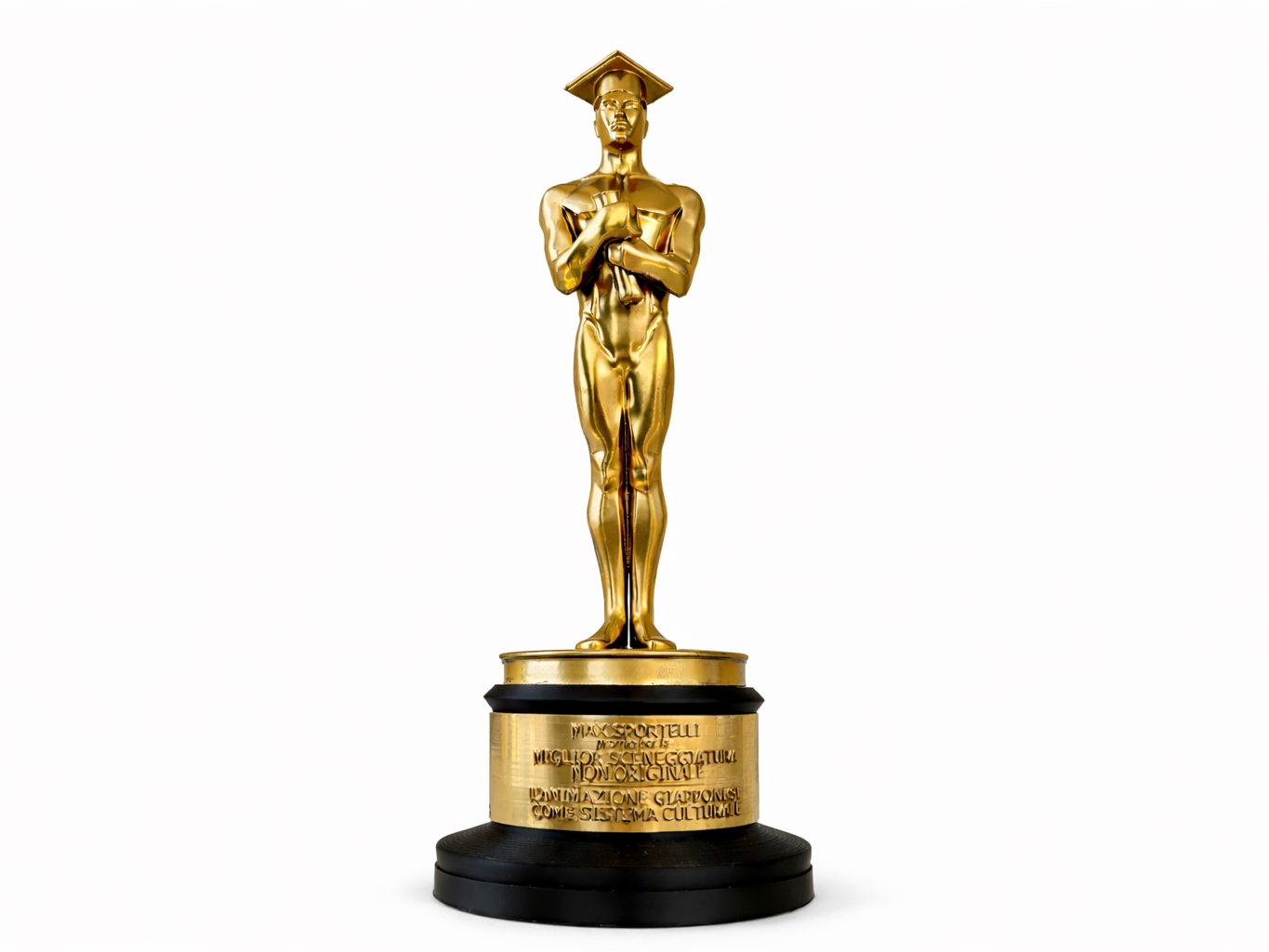 Graduation Statue Trophy with Custom Name Plate 