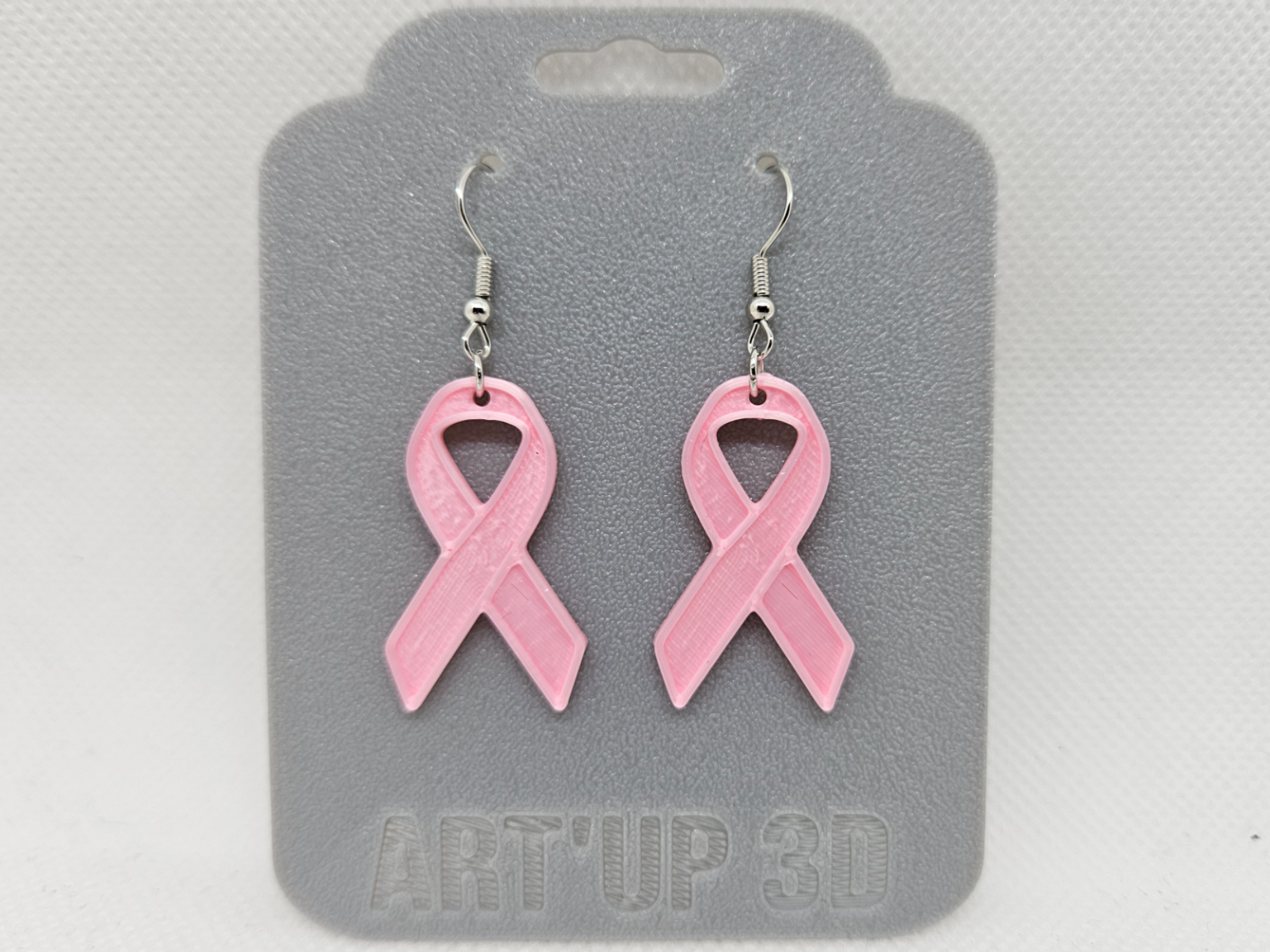 Boucles d'oreilles Octobre Rose - 1
