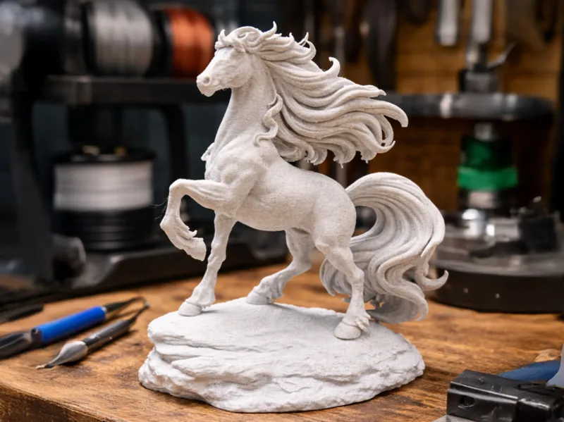 Majestic Fantasy Horse – Elegant Statue
