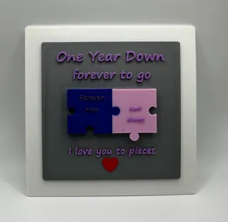 Romantic Puzzle Pieces