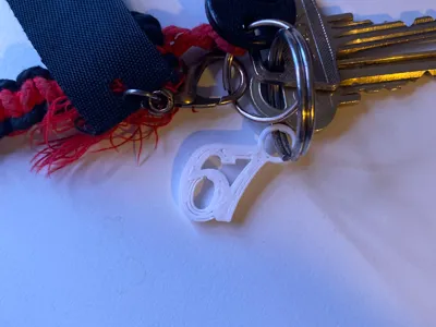 Funny 67 Keychain!