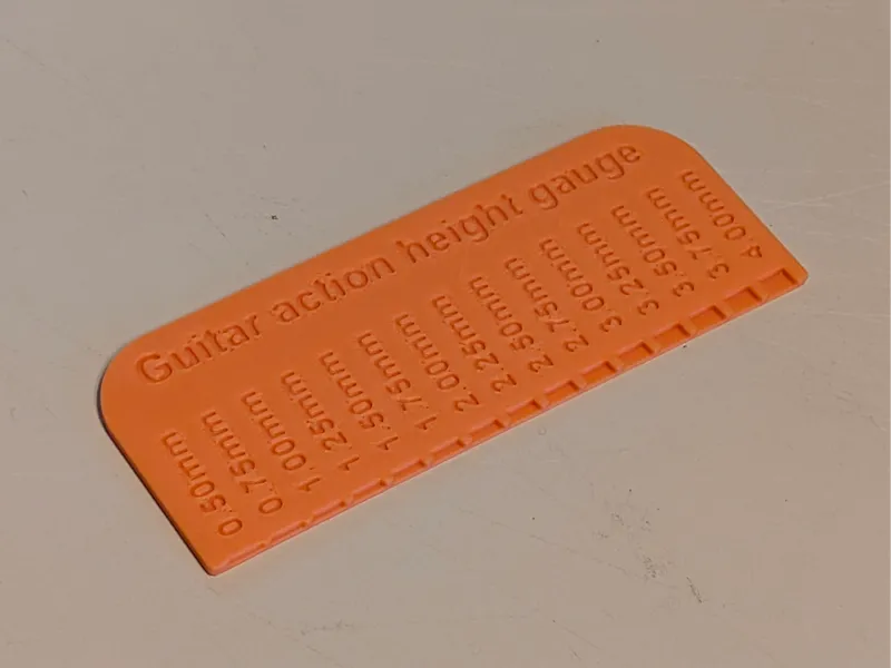 Guitar Action Gauge