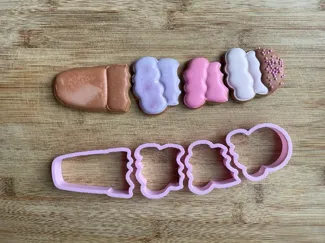 4-Part Ice Cream Cookie Cutter