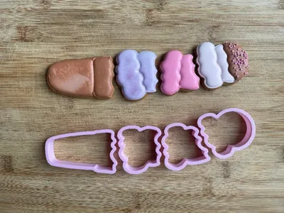 4-Part Ice Cream Cookie Cutter