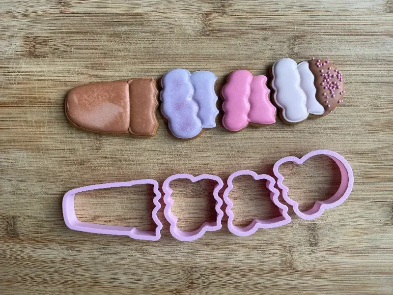 4-Part Ice Cream Cookie Cutter