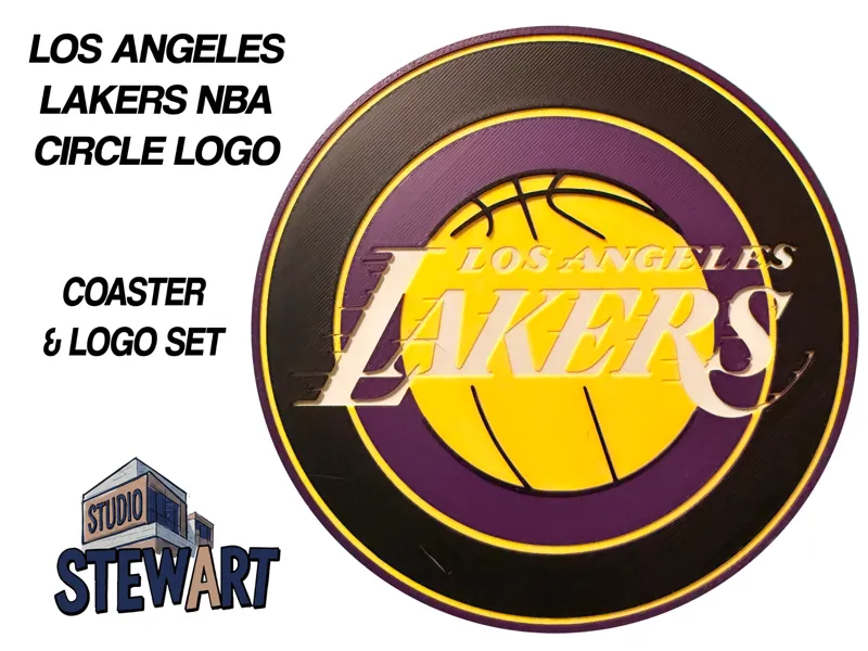 Los Angeles Lakers NBA LOGO - COASTER/OFFICE SIGN