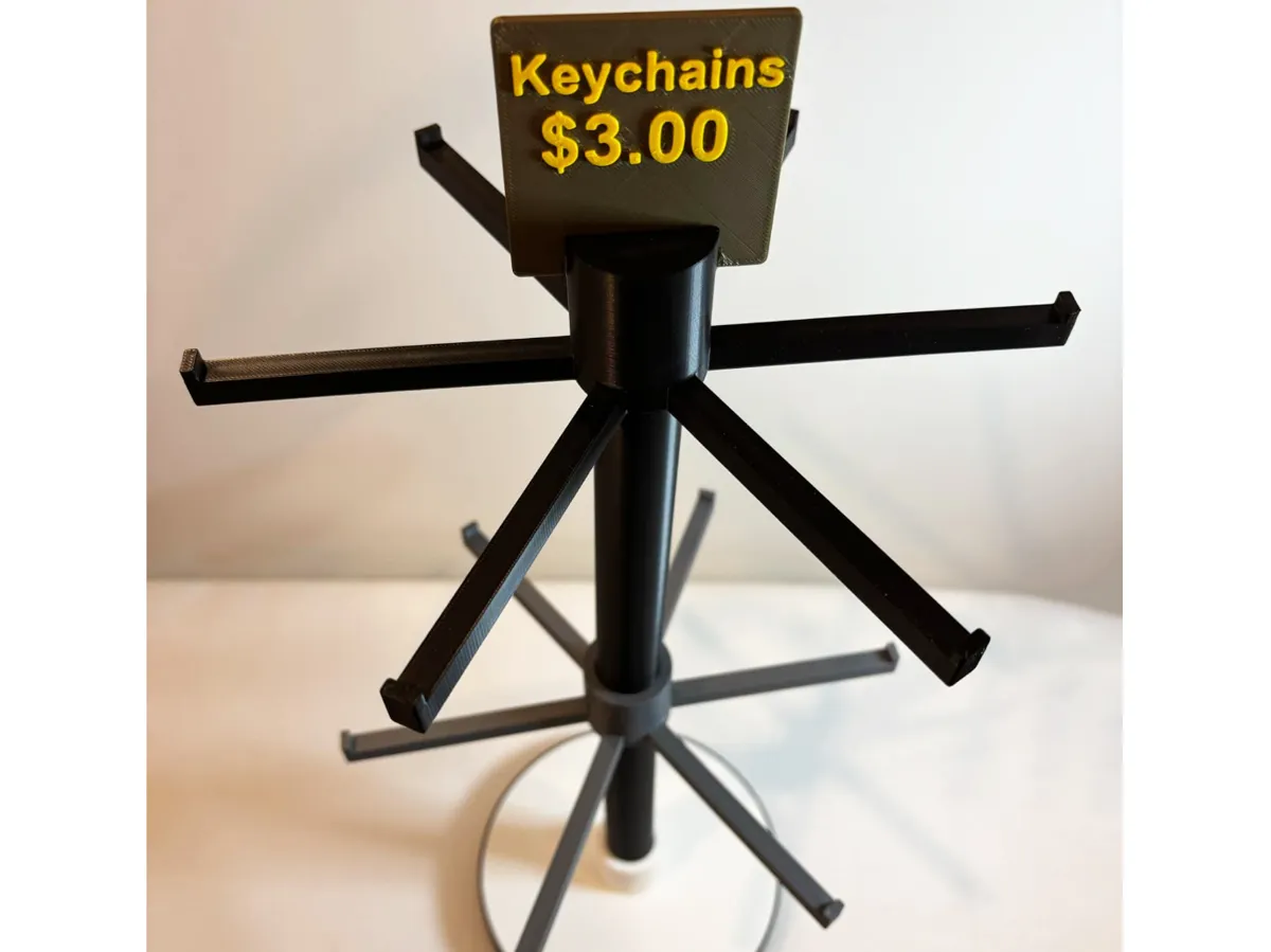 Modular tiered keychain stand customizable  by Tinker Link MakerWorld: Download Free 3D Models - 3D model önizlemesi
