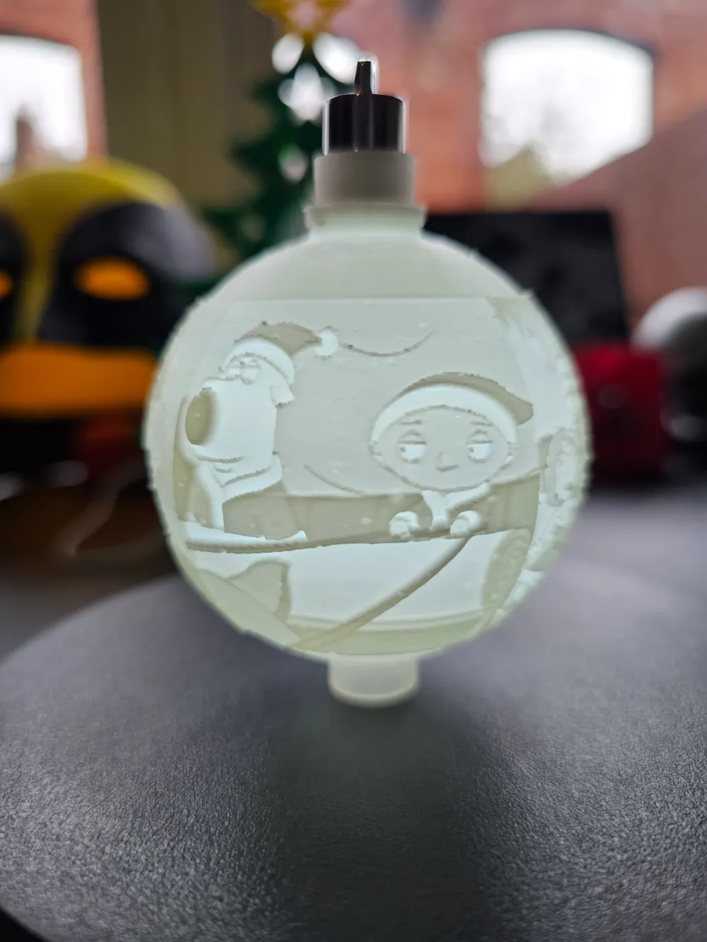 family guy LED Christmas bauble by lungy luke MakerWorld