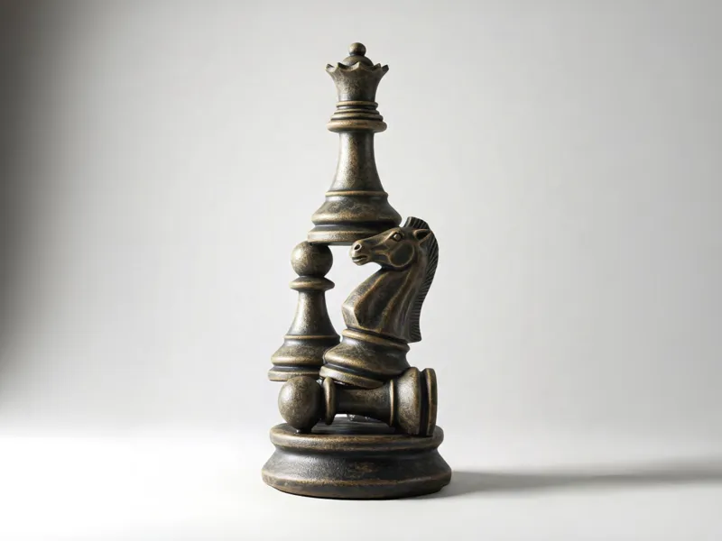 Chess Totem Sculpture