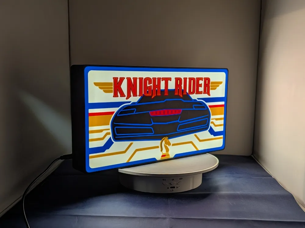 Caixa de Luz Knight Rider - Modelo gratuito para impressão 3D - MakerWorld