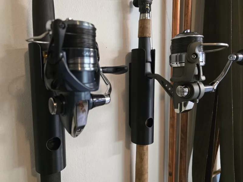 Wall bracket for fishing rod