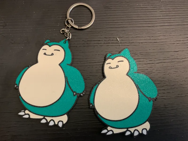 Pokemon Snorlax keychain/fridge magnet 