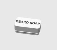 Seifendose Beard Soap Schriftzug farbig 0.05mm