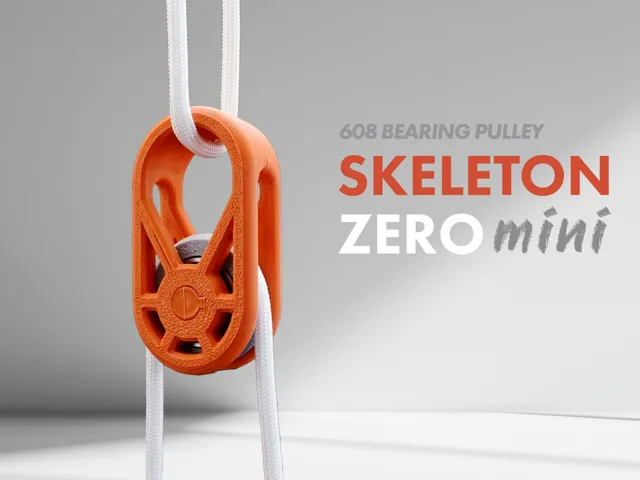 Mini Paracord Pulley (608) – Skeleton Zero