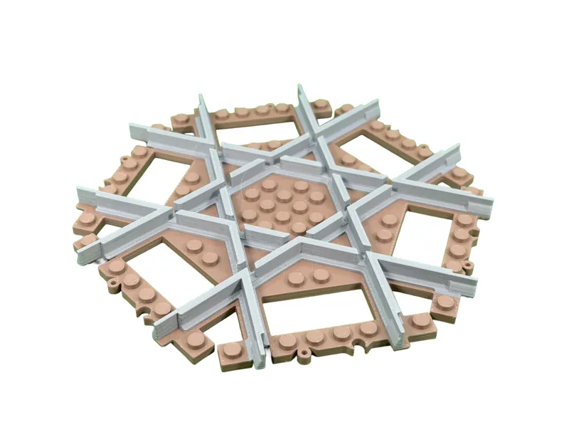Brick City - train rail 3x crossing 60° V4