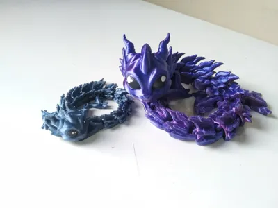 ARTICULATED BABY Dragon - NO SUPPORTS - 3MF