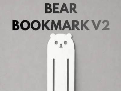 Bear Bookmark V2 - only 13 min print time