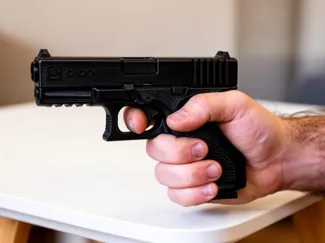 a Glock G19 pistol
